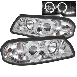 Chevy Impala 00-05 Halo LED (Replaceable LEDs ) Projector Headlights